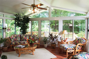 Atlanta Sunrooms with Electrical Connectivity from Factory Direct Remodeling of Atlanta